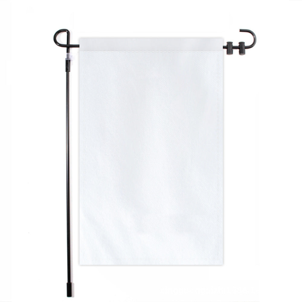Blank Garden/Yard Flag - White-10 Packs-12"x18"-Single Sided-Flag Menu