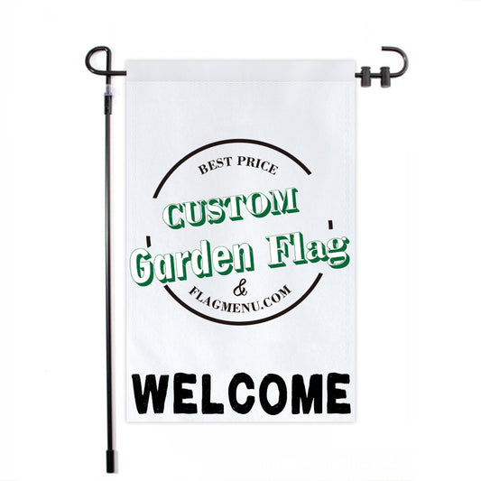 12"x18" Custom Garden Flag-Doule sided-Welcome Flag-FlagMenu-Flag Menu
