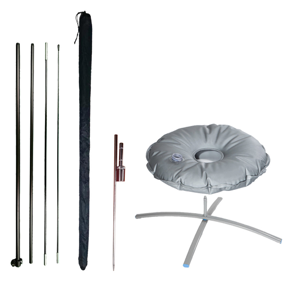 11.3ft Teardrop Flag Pole Kit(Pole&Base) - M-Adervtising Flag Pole Kit-FlagMenu-Flag Menu