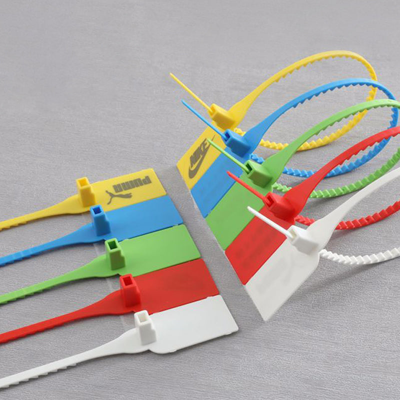 13" Custom Logo Zip Tie - Disposable Marking Label-Flag Menu