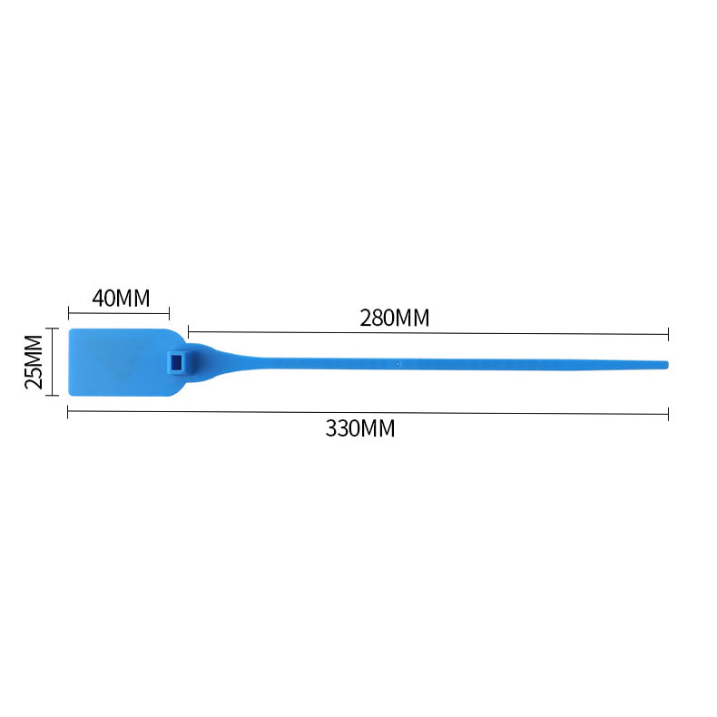 13" Custom Logo Zip Tie - Disposable Marking Label-Flag Menu
