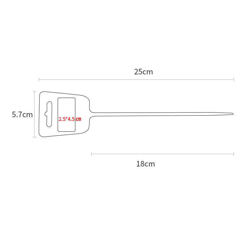 9.8" Custom Logo Zip Tie - Disposable Marking Label-Flag Menu