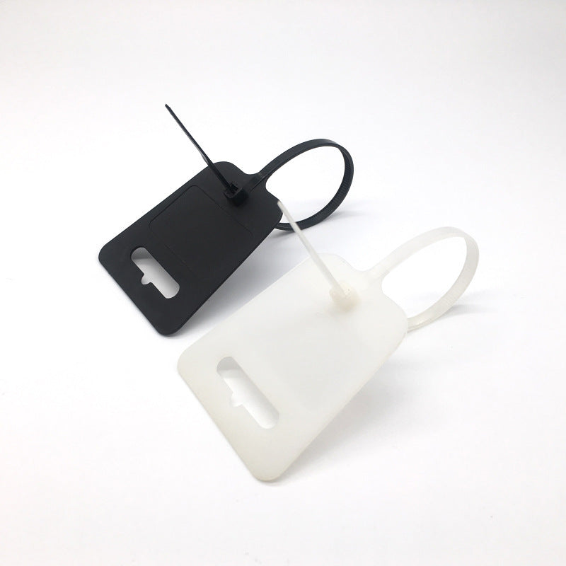 9.8" Custom Logo Zip Tie - Disposable Marking Label-Flag Menu