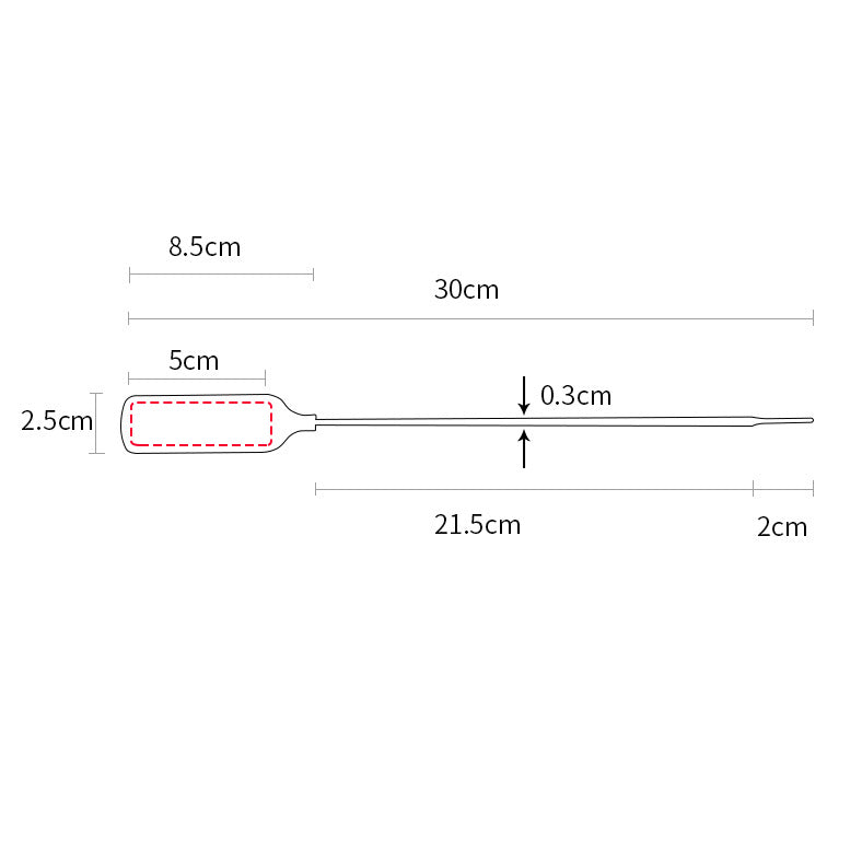 12" Custom Logo Zip Tie F - Disposable Marking Label-Flag Menu