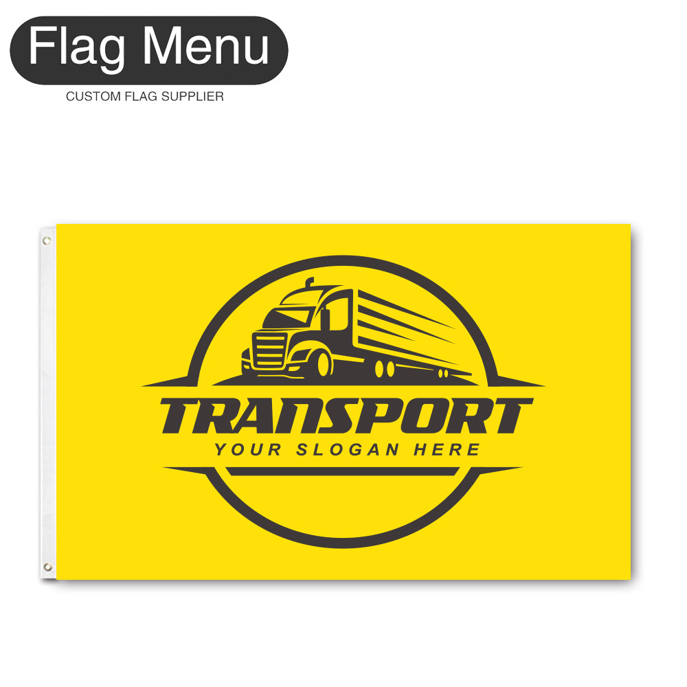 3'x5' Regular Flag - Transport-2 Grommets-Flag Menu