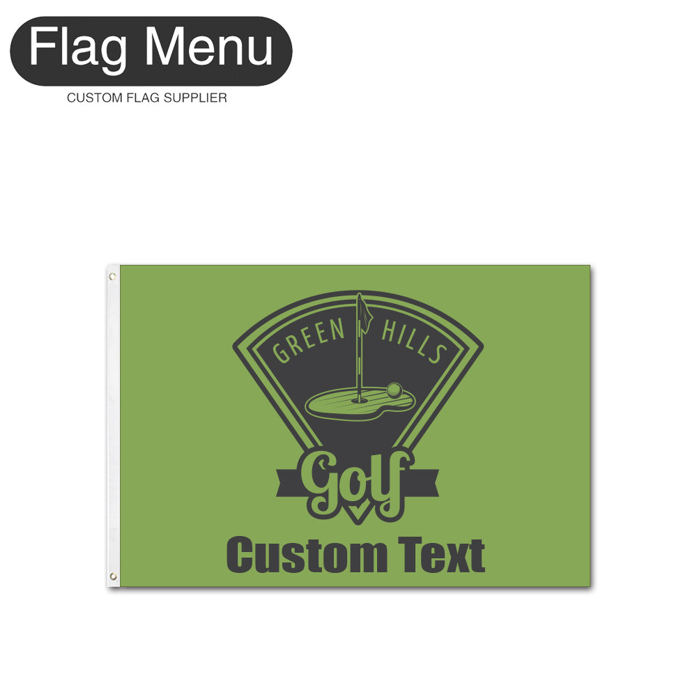 3'x5' Custom Golf Club Flag-Flag Menu