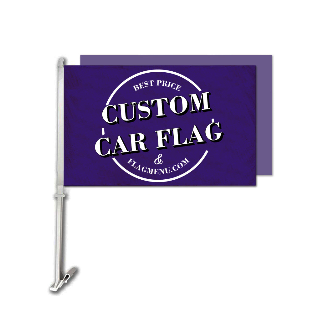 12X18in Custom Car Flag -Double Sided-Flag Menu-Personalized Gift