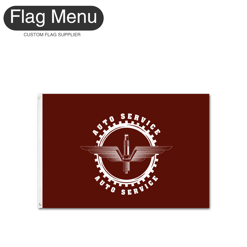 3'x5' Custom Flag - Car Service-Flag Menu