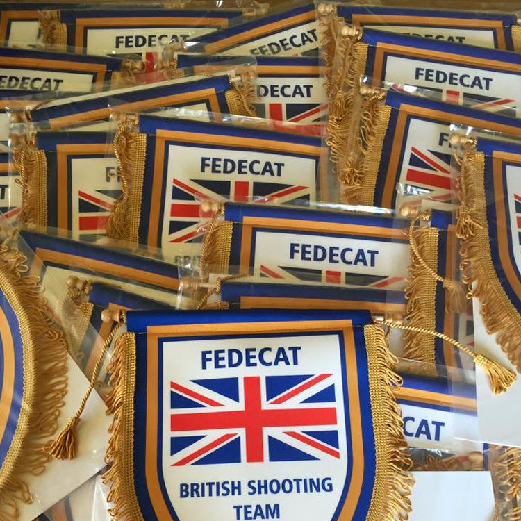 100 Packs - Custom 3.5"x4.5" Rectangle Decor Flag With Fringle-Flag Menu-Flag Maker