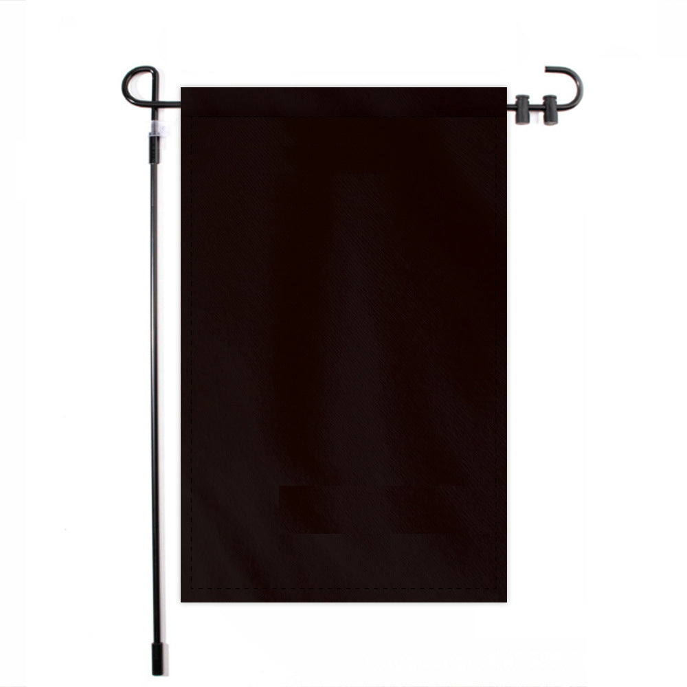 Blank Garden/Yard Flag - Black-10 Packs-12"x18"-Single Sided-Flag Menu