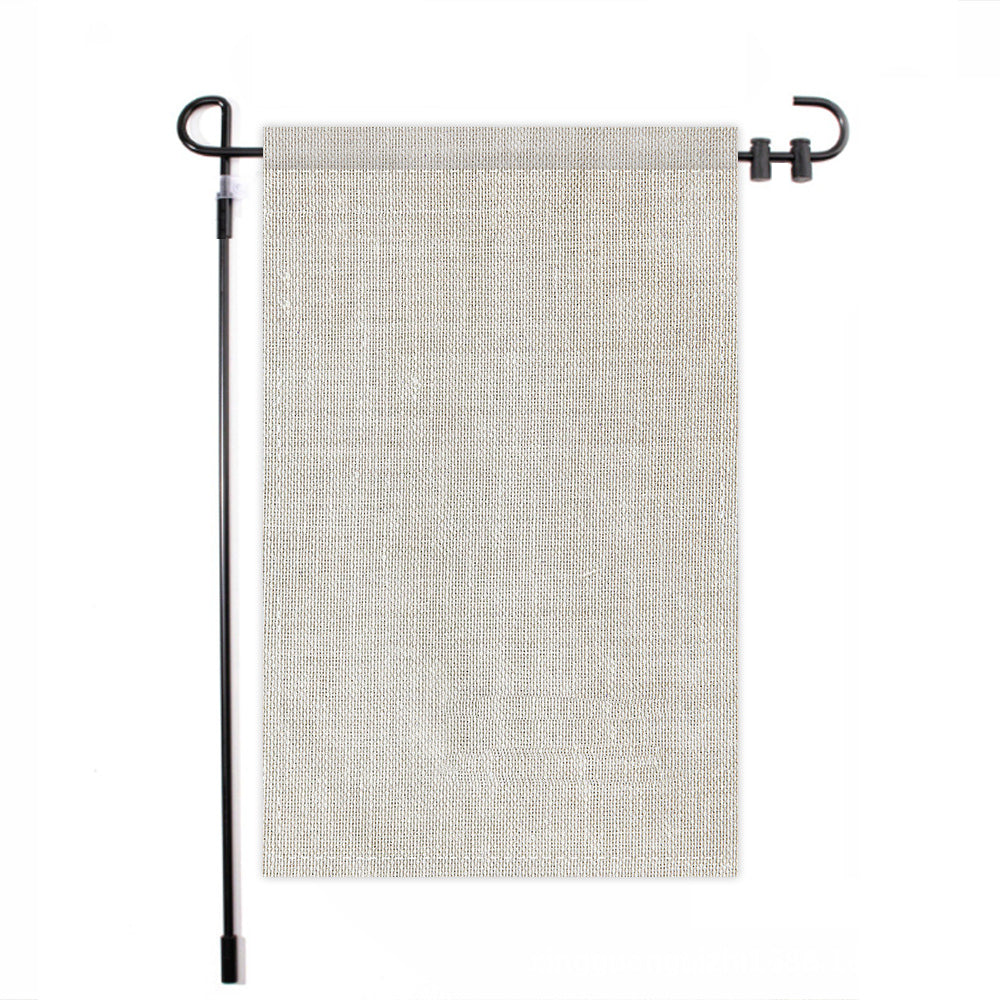 Blank Flax Garden/Yard Flag - White-Flag Menu