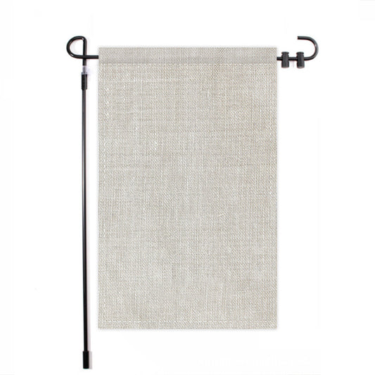 Blank Flax Garden/Yard Flag - White-10 Packs-12"x18"-Single Sided-Flag Menu