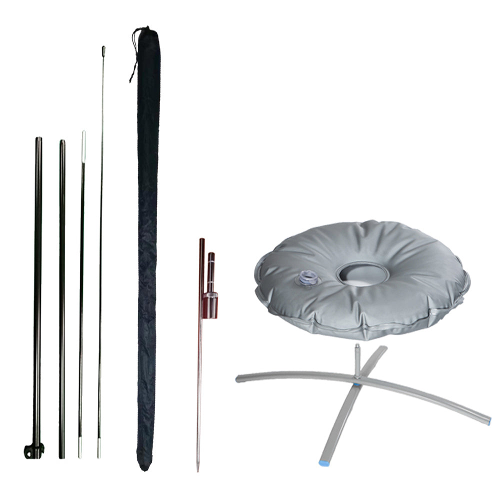 9.3ft Teardrop Flag Pole Kit(Pole&Base) - S-Adervtising Flag Pole Kit-FlagMenu-Flag Menu