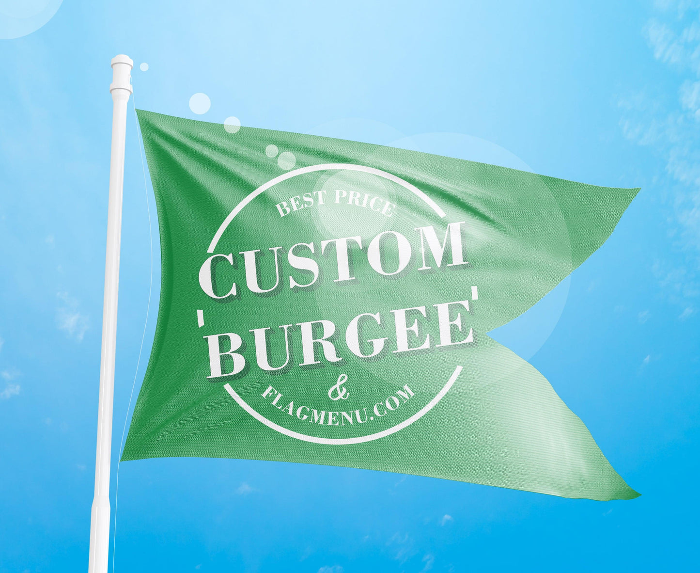 12"x18" Custom Burgee - Double Sided-Flag Menu
