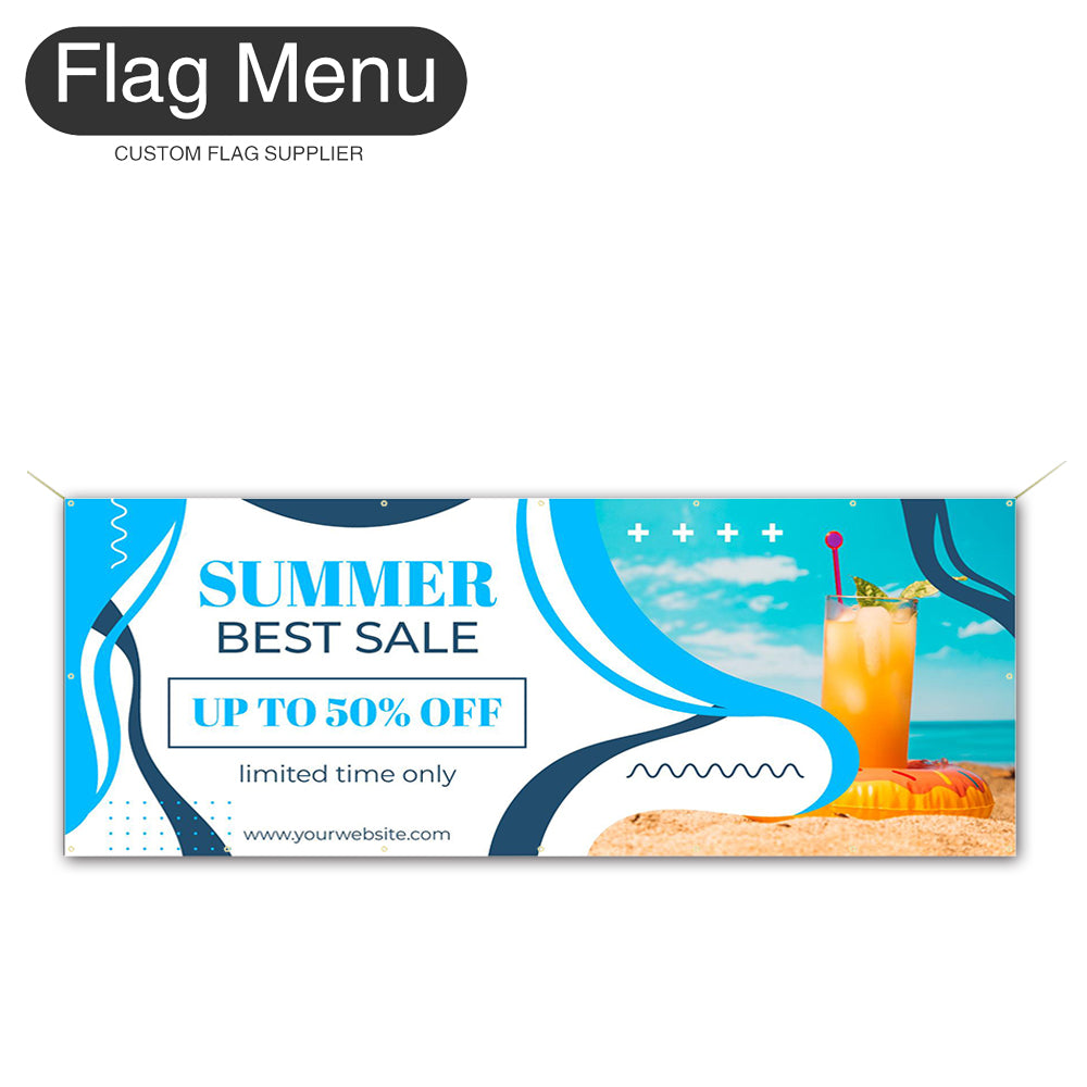 Summer Custom Vinyl Banner-Flag Menu