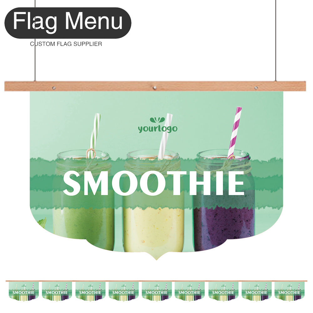 18"x12" Vinyl Hanging Banner - A001 - 10 Set-Hanging Banner-Flag Menu-Flag Menu