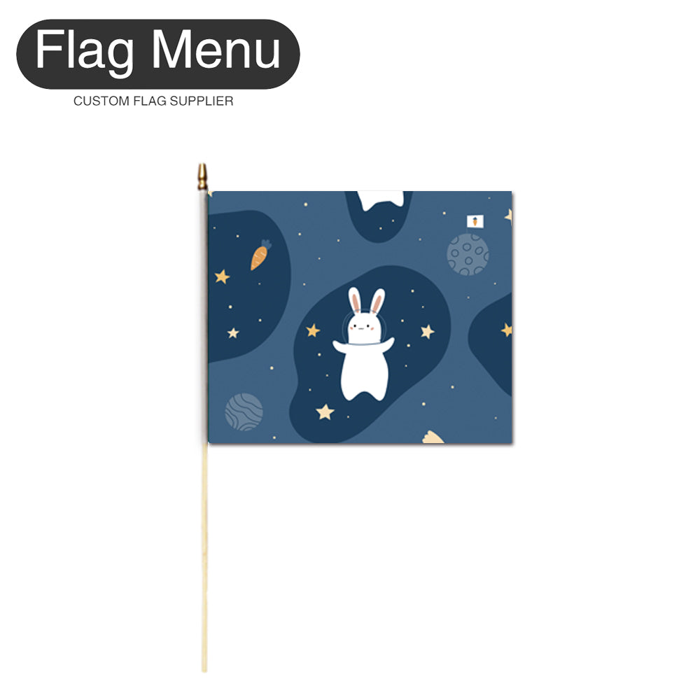 10"x12" Baby Pattern Stick Flag- One Dozen-A011-Flag Menu