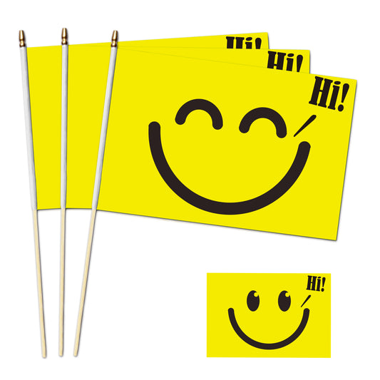 Editable Meme Handheld Flag - 100/1000 pcs-Flag Menu-Personalized Gift