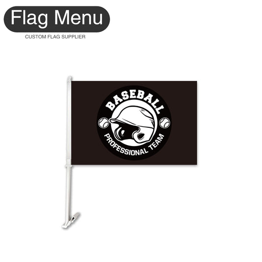 Custom Baseball Club Car Flag - Double Sided-Flag Menu