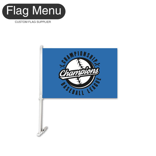 Custom Baseball Club Car Flag - Double Sided-Flag Menu