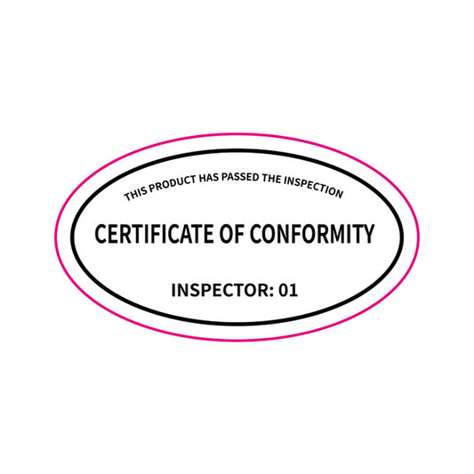 1000 Packs PP/PET Inspection-QC-Verification Sticker-Flag Menu