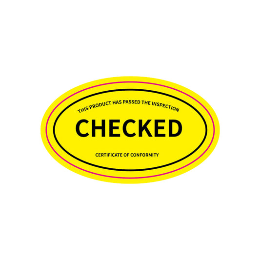 1000 Packs PP/PET Inspection-QC-Verification Sticker-Flag Menu