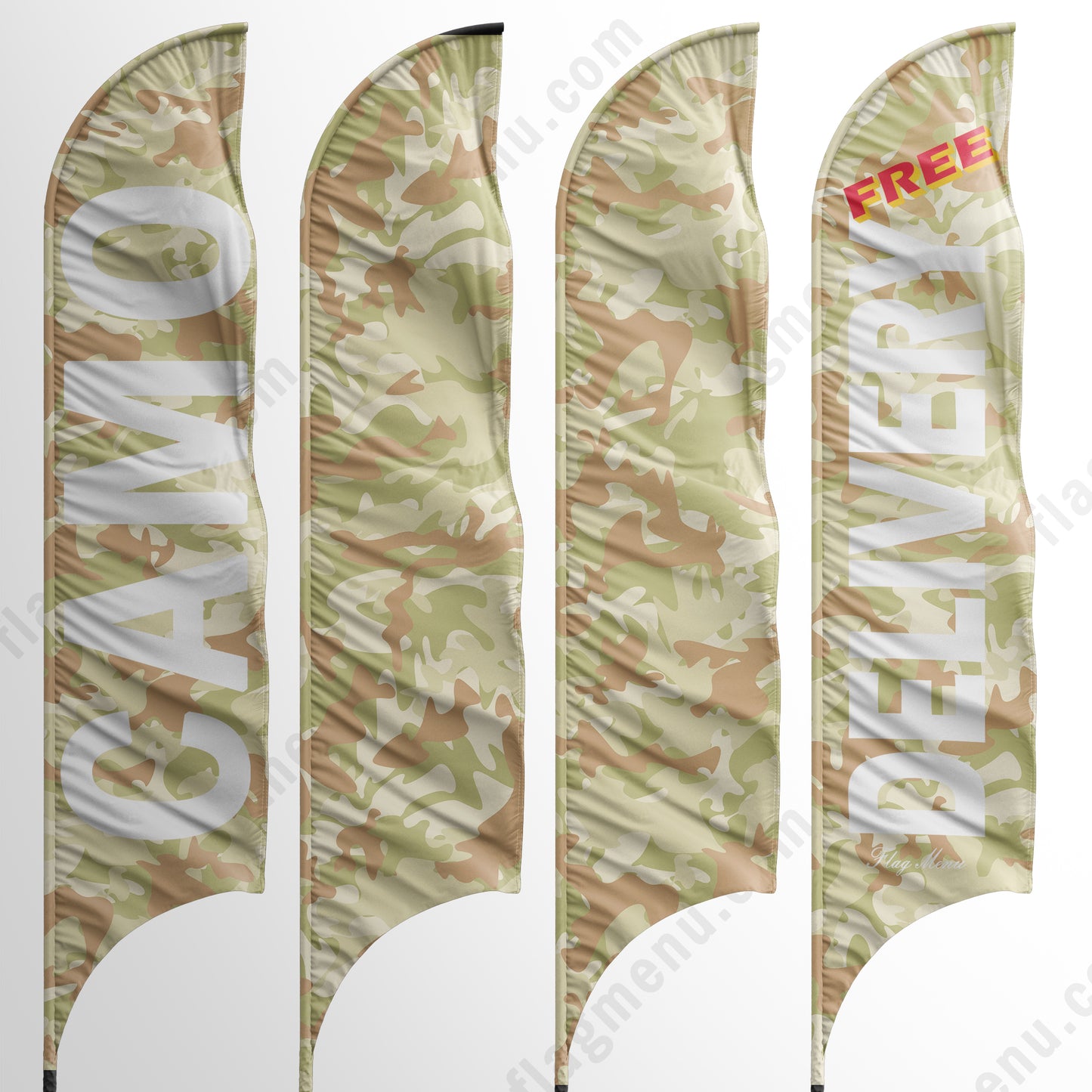 Sharkfin Flag - Doule Sided - ARID Land-Flag Menu