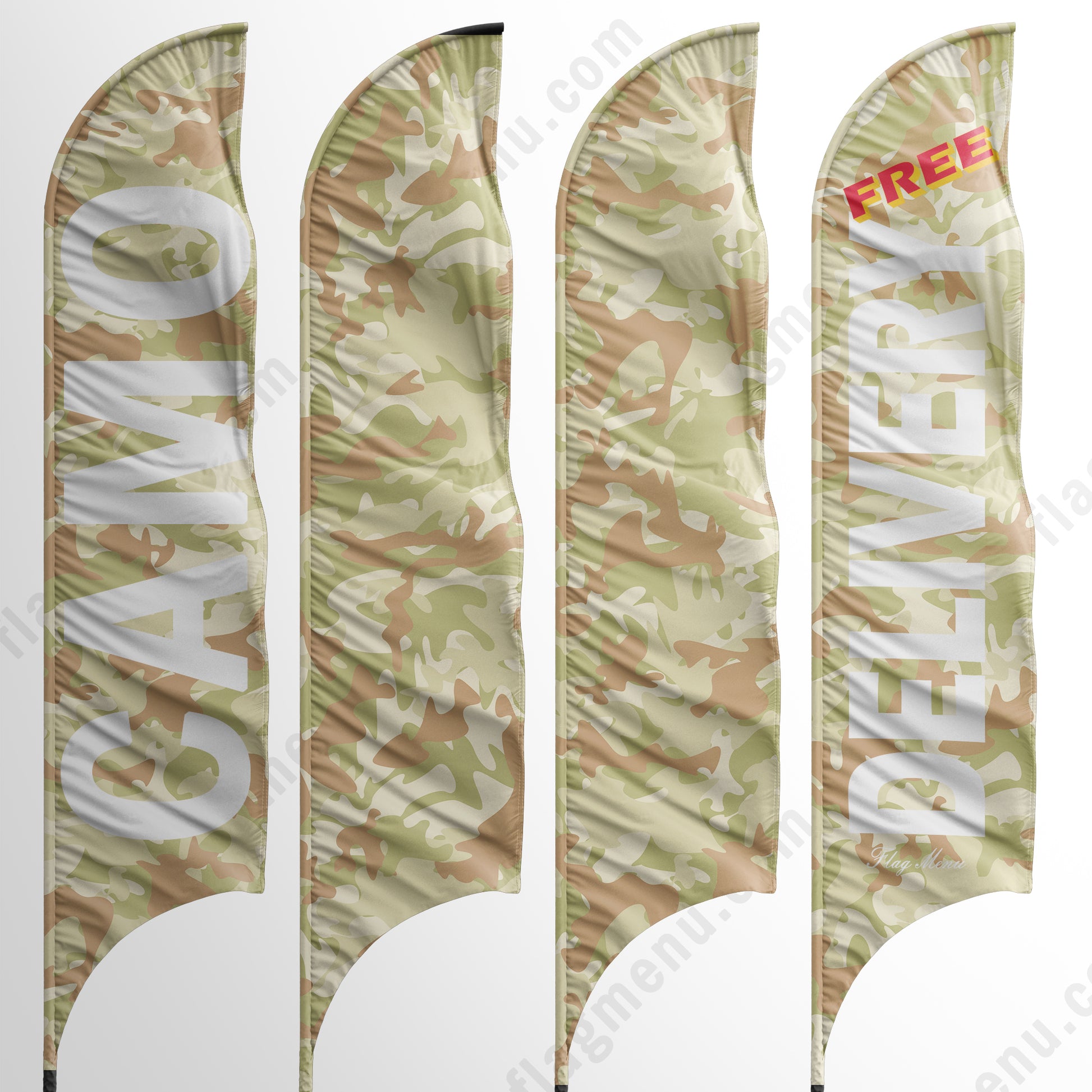 Sharkfin Flag - Doule Sided - ARID Land-Flag Menu
