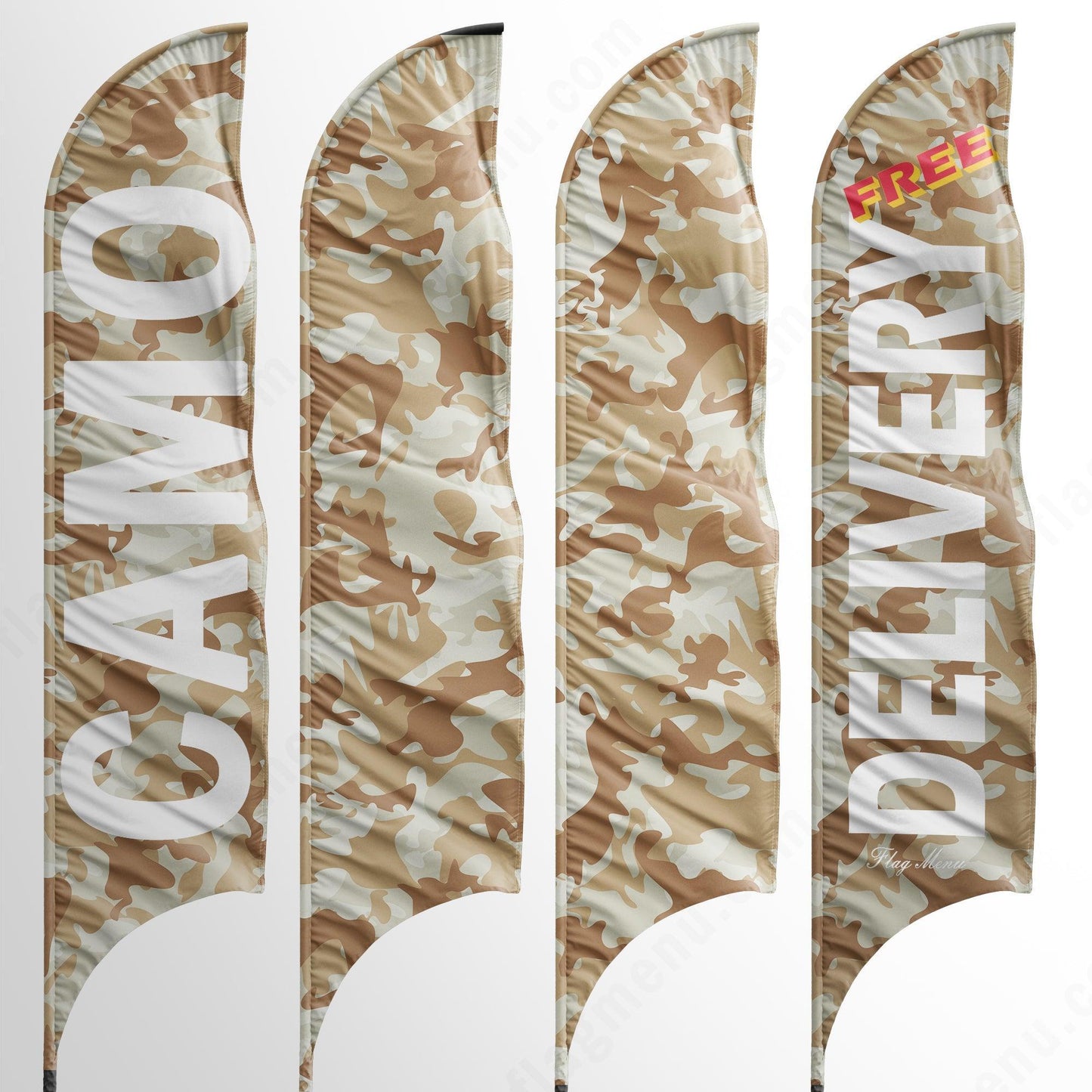 Sharkfin Flag - Doule Sided - ARID-Flag Menu
