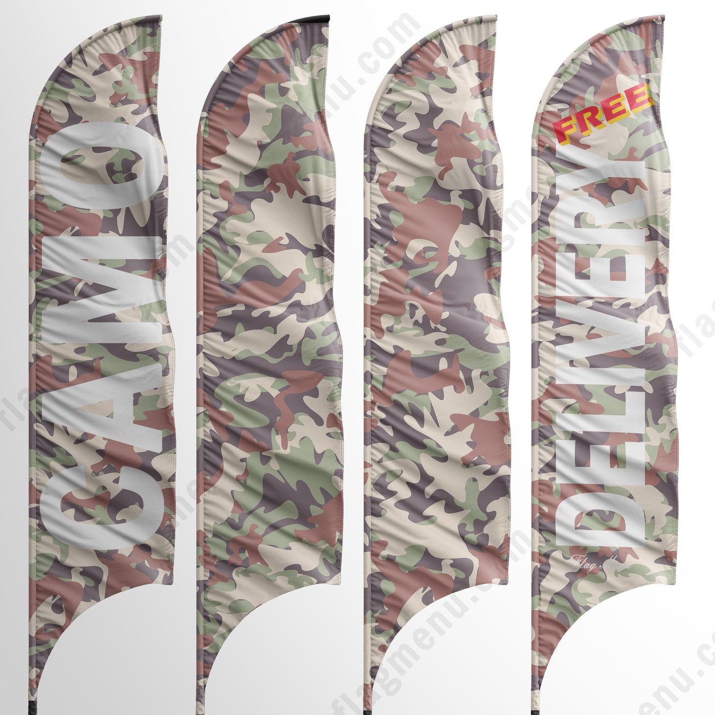 Sharkfin Flag - Doule Sided - BDU-Flag Menu