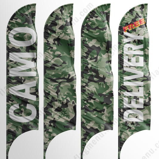 Sharkfin Flag - Doule Sided - FOREST-Flag Menu