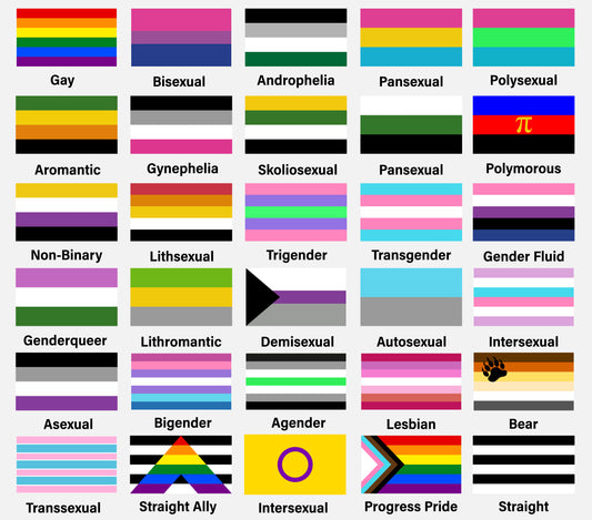 Editable 3'x5' Regular Flag - LGBT-Custom Flag-FlagMenu-Flag Menu