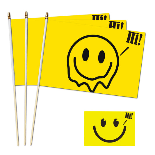 Editable Meme Handheld Flag - 100/1000 pcs-Flag Menu-Personalized Gift