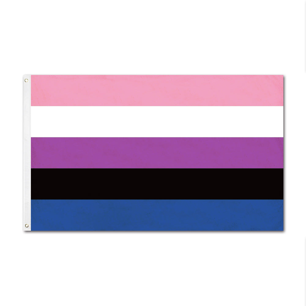 Editable 3'x5' Flag Of Gender Fluid-Regular Flag-FlagMenu-Flag Menu