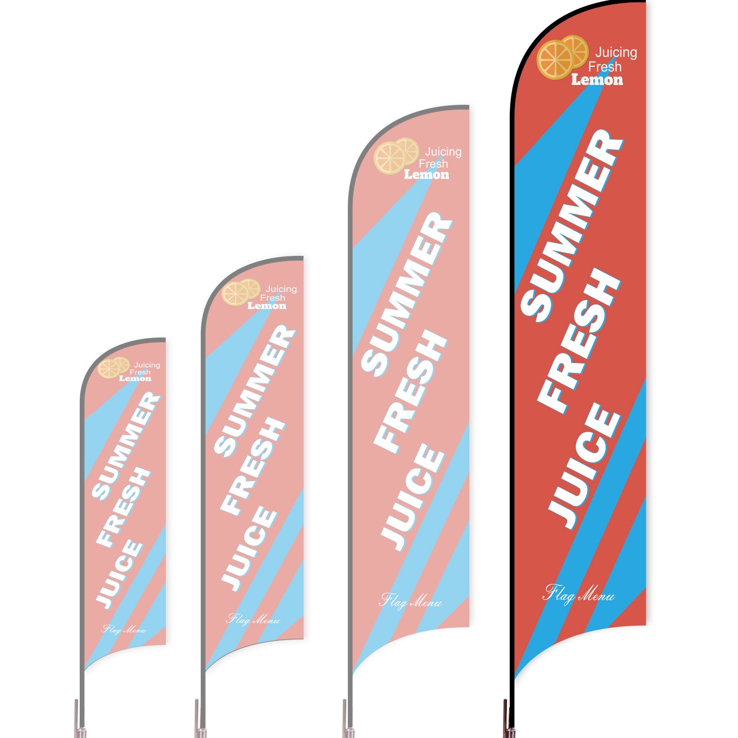 Sharkfin Flag - Doule Sided - Juice-XL-Orange A-Flag Menu
