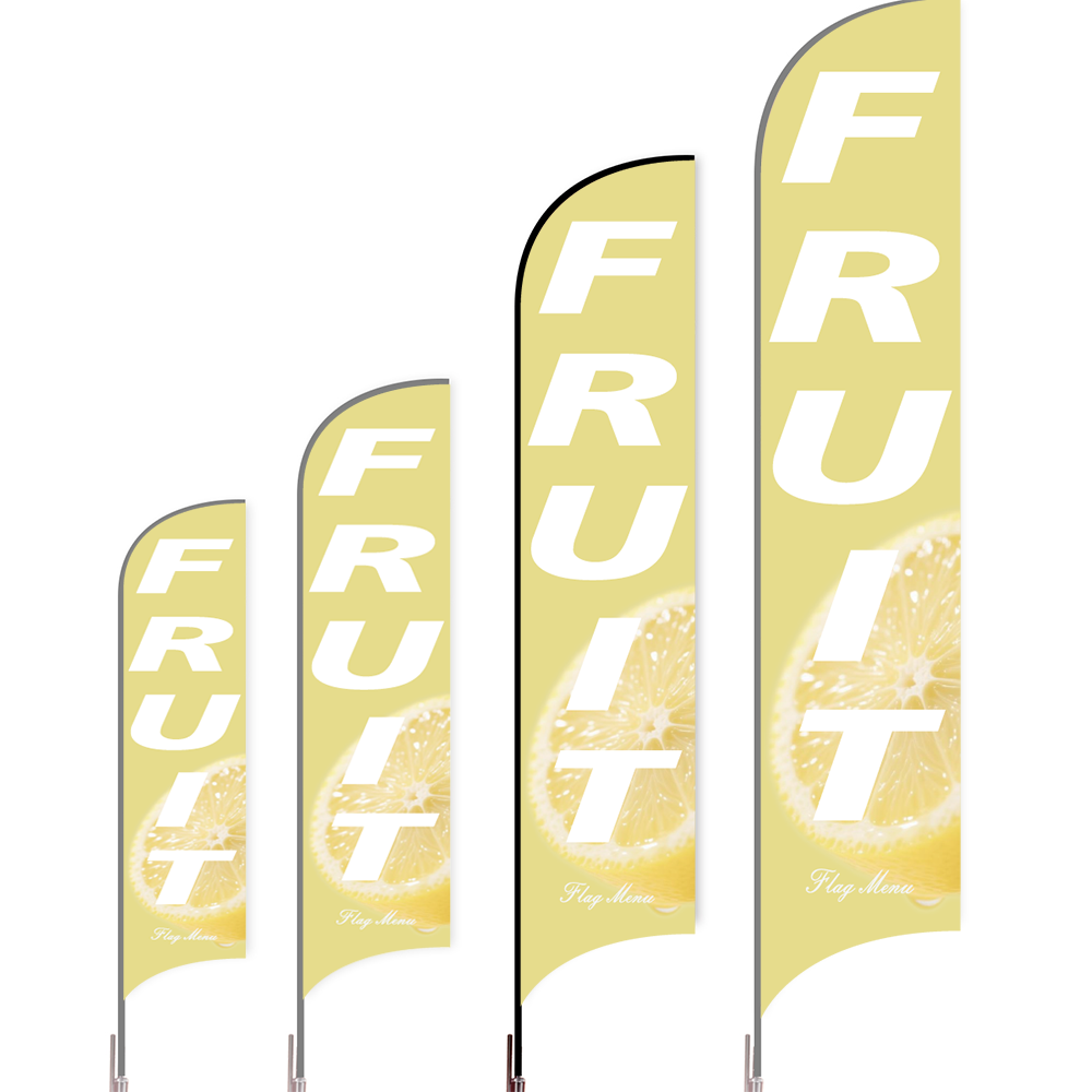 Sharkfin Flag - Doule Sided - Fruit Banana