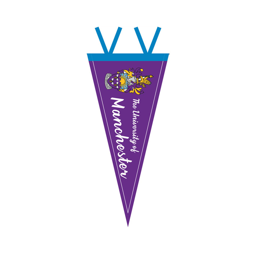 8"x18" College Felt Pennant - The University Of Manchester-Flag Maker-Flag Menu