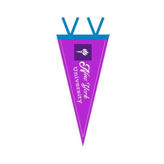 8"x18" College Felt Pennant - New York University-Flag Maker-Flag Menu