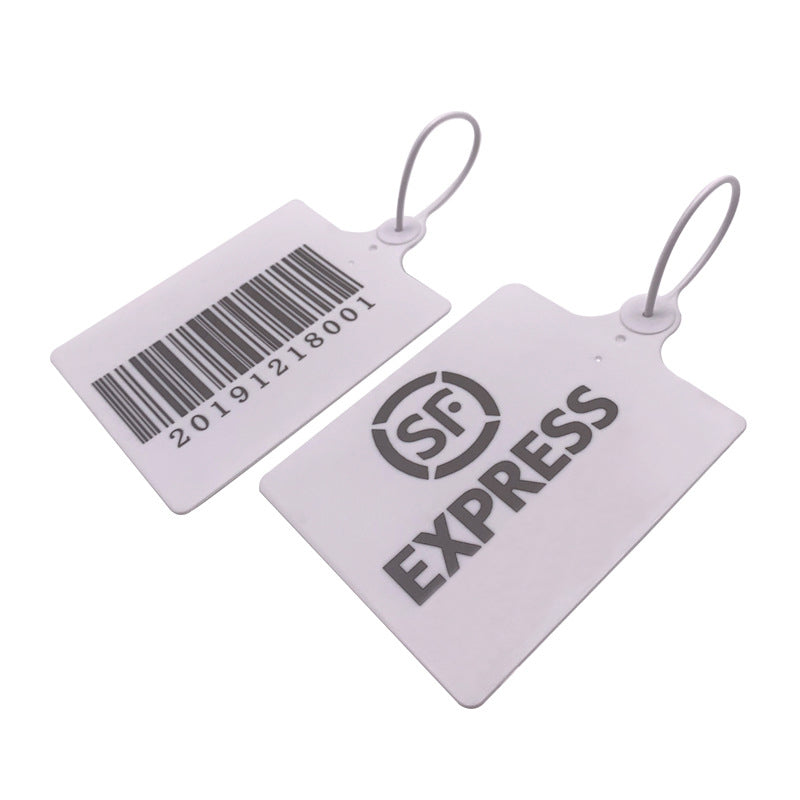 10" Custom Logo Zip Tie - Disposable Marking Label-Flag Menu
