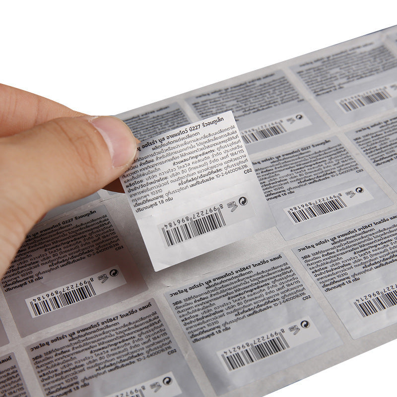 Custom Industrial Label Sticker - Reel Label-Flag Menu