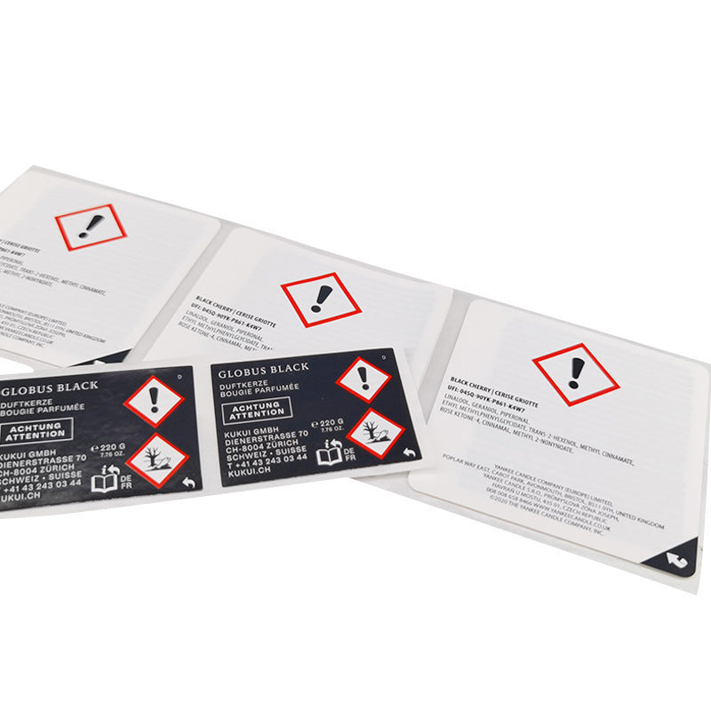 Custom Industrial Label Sticker - Reel Label-Flag Menu