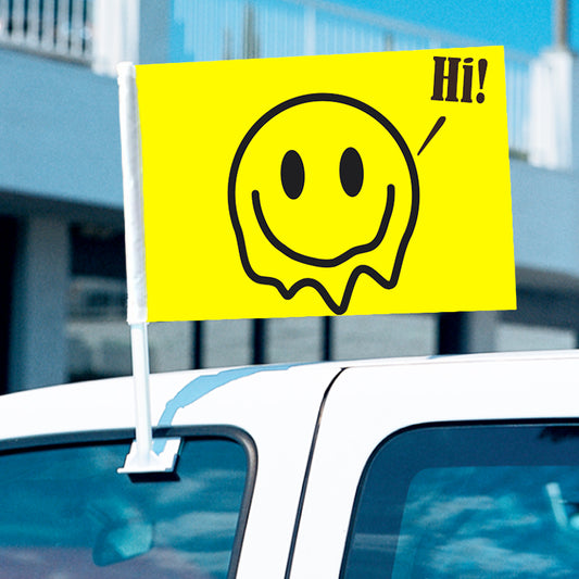 Editable Meme Car Flag-Flag Menu-Personalized Gift