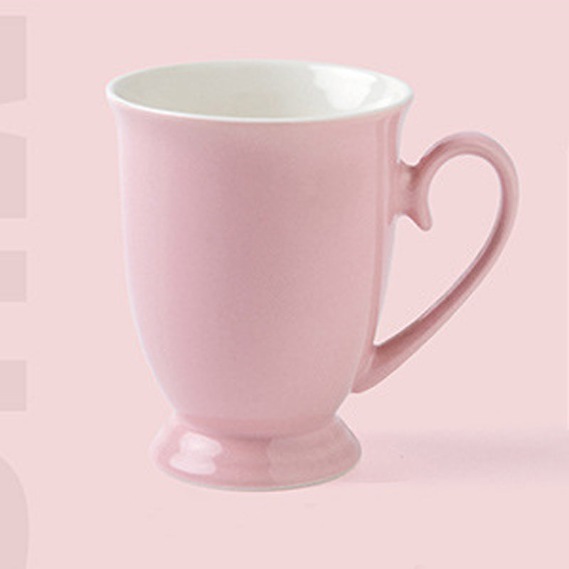 10.8oz Custom Tea Cup/Mug - Souvenir/Business Advertising-Cup/Mug-Flag Menu-Pink-Decorating Firing-100 Pcs-Flag Menu