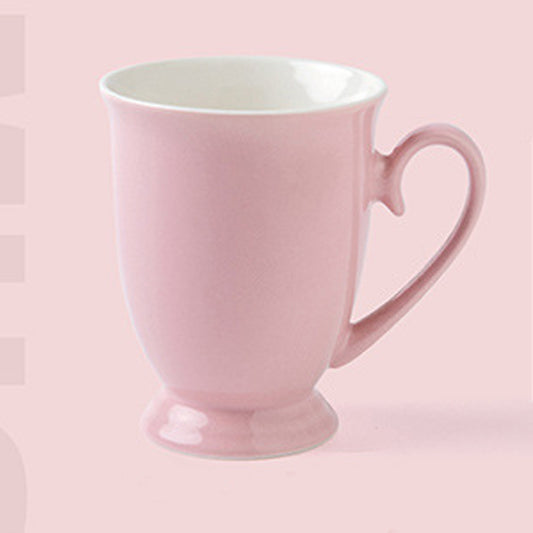 10.8oz Custom Tea Cup/Mug - Souvenir/Business Advertising-Cup/Mug-Flag Menu-Pink-Decorating Firing-100 Pcs-Flag Menu