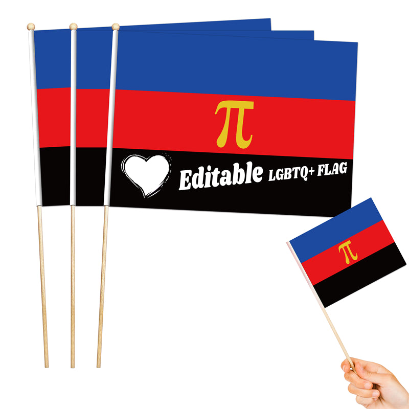 8"x11" Editable Flag Of Polymorous-LGBTQ+ Personalized Flag Maker