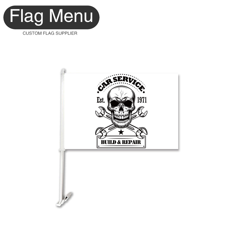 Car Flag Of Skull - Car Service-Flag Menu