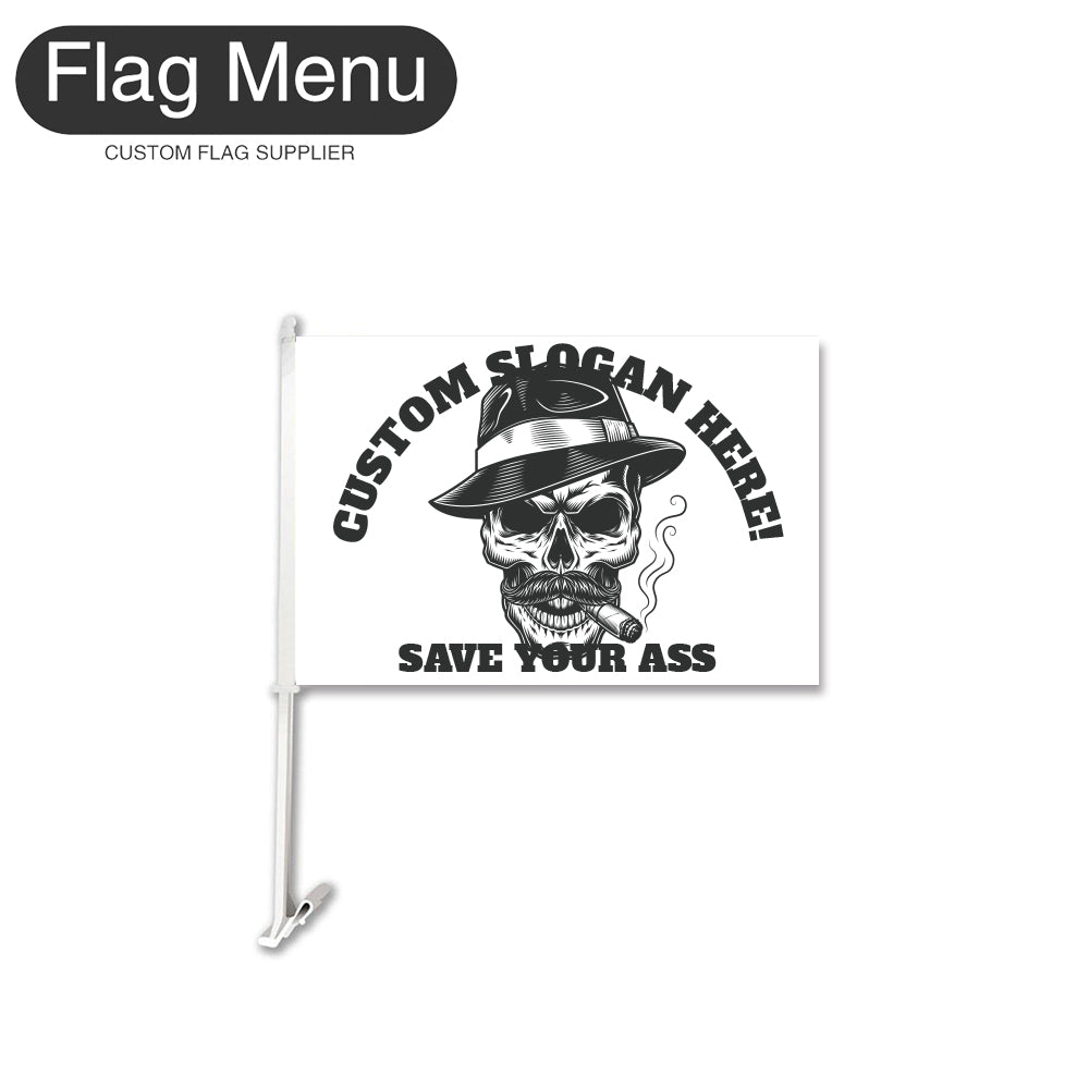 Car Flag Of Skull - CIGAR AFICIONADO-Flag Menu