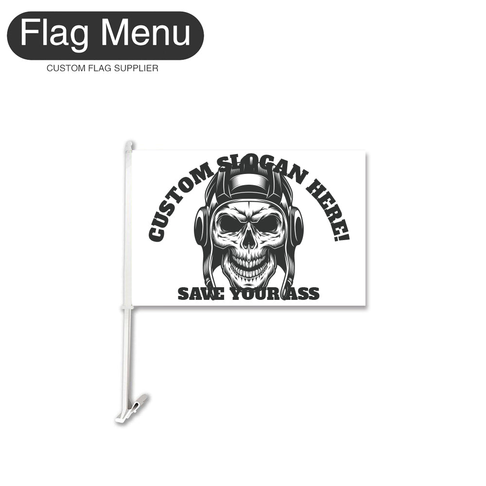 Car Flag Of Skull - Tank Driver-Flag Menu