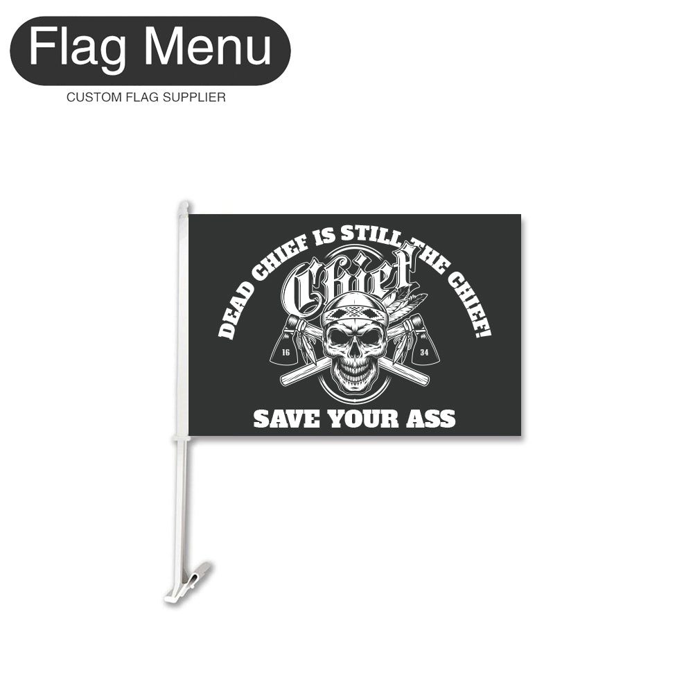 Car Flag Of Skull - Chief-Flag Menu