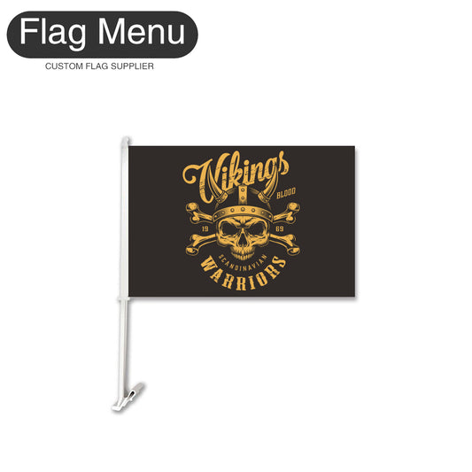 Car Flag Of Skull - Vikings-Flag Menu